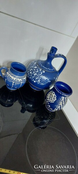 Blue ceramic set