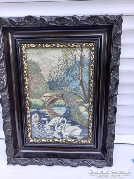 Tapestry picture in frame 1.