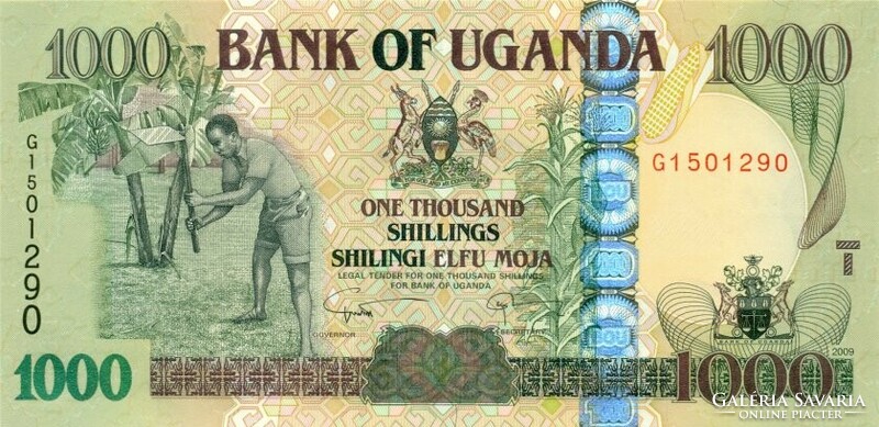 Uganda 1000 shillings 2009 oz