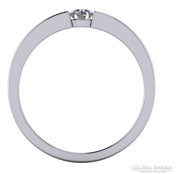 Fehér arany eljegyzési gyűrű