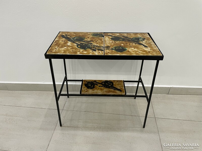 Retro kerámia vas asztal képcsarnok modern mid century