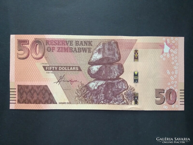 Zimbabwe 50 Dollár 2020/22 Unc