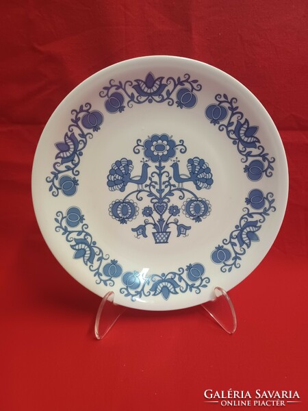 Alföldi kék, madaras fali tányér