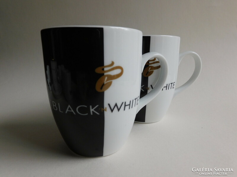 Tchibo black&white mugs in pairs