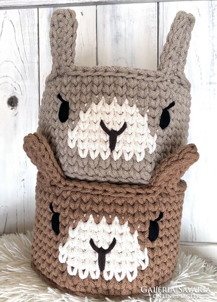 Crochet bunny storage