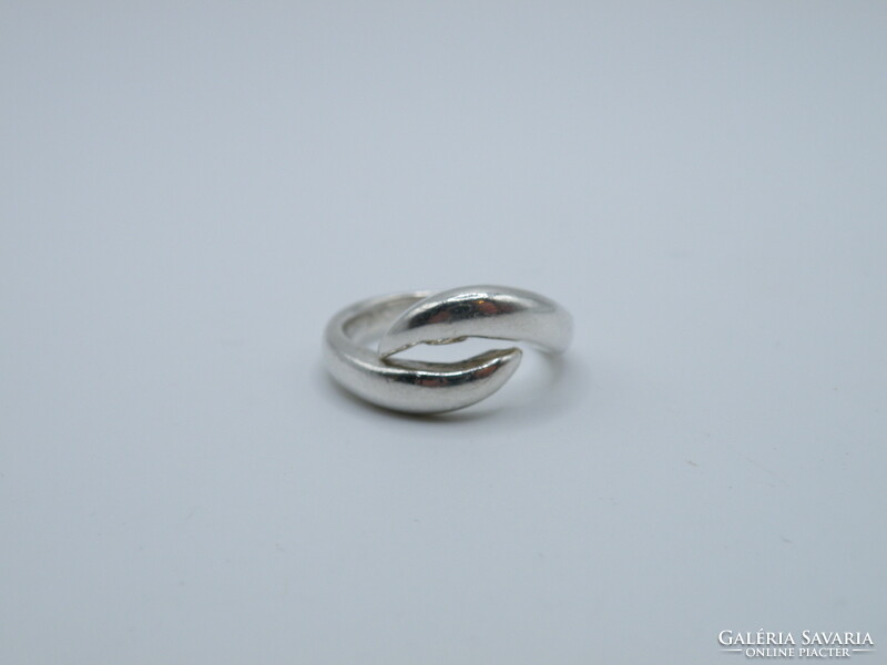 Uk0161 braided pattern silver 925 ring size 56