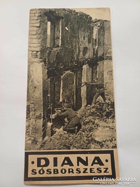 Diana sósborszesz I. világháborús számolócédula