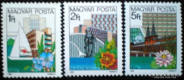 S3612-4 / 1983 Gyógy- és Üdülőhelyek bélyegsor postatiszta fényes papír