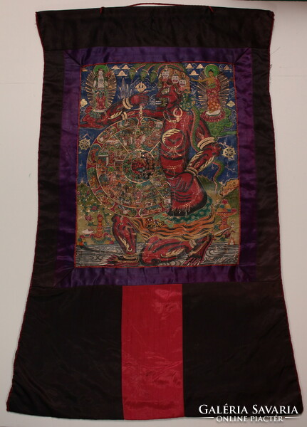 Tibetan wheel of life thangka