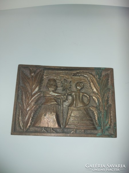 Rajki: ceiling, bronze plaque, 132x91 mm, 658 gr