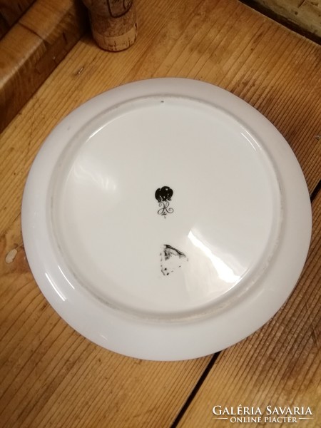 Hollóházi Szász Adria porcelán tányér, falidísz15 cm