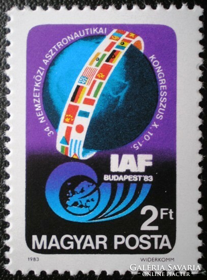 S3606 / 1983 Asztronautikai kongresszus bélyeg postatiszta