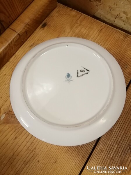 Hollóházi Szász porcelán tányér,falidísz 15 cm
