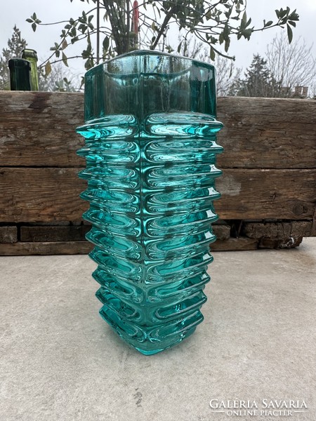 Czech glass vase-sklo union Frantisek water bottle