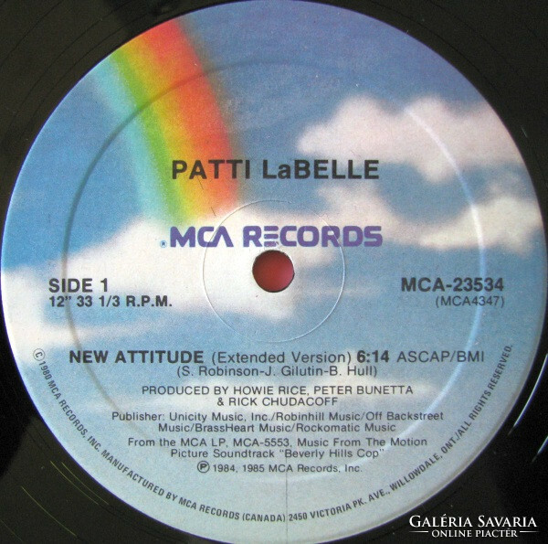 Patti LaBelle / Harold Faltermeyer - New Attitude / Axel F (12")