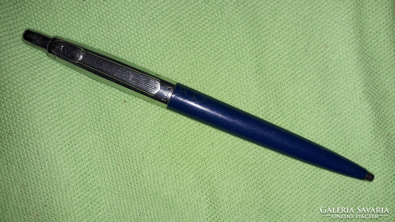 About 1970. Pevdi - Pax stationery factory metal - plastic, silver - Parisian blue ballpoint pen as shown in the pictures