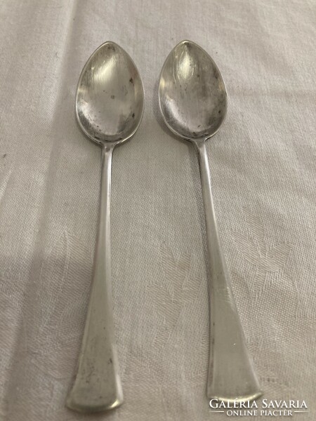 Pair of silver teaspoons / 800 delicacy