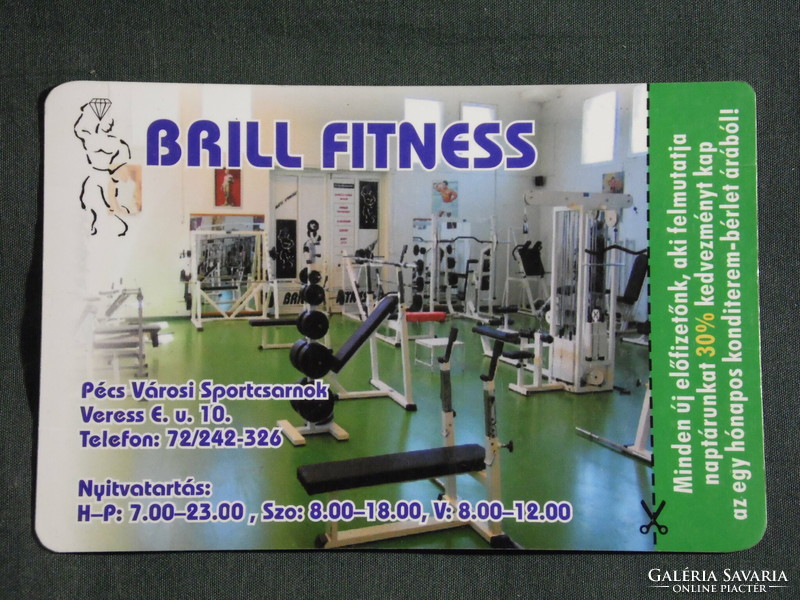 Card calendar, brill fitness, Pécs sports hall, 2004, (6)