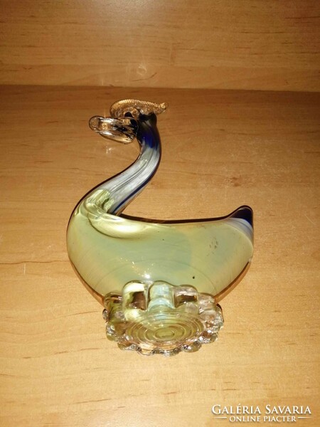 Muranoi üveg hattyú figura - 26 cm (3p)