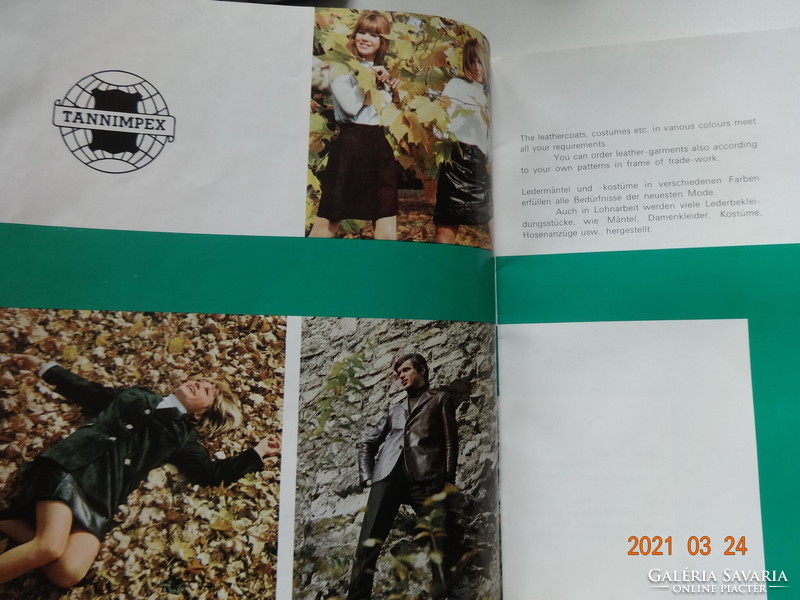 Retro brochure: tannimpex fur fashion - in English and German