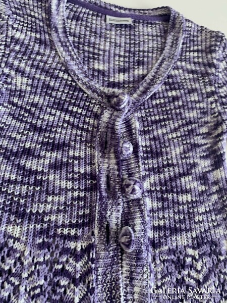 Knitted street one color gradient yarn azure bolero top cardigan vest s m size
