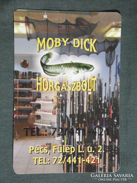 Kártyanaptár, Moby Dick horgászbolt, Pécs, 2004, (6)