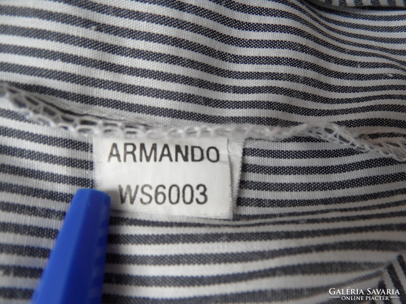 ARMANDO fekete-fehér csíkos férfi ing ( 42-es )