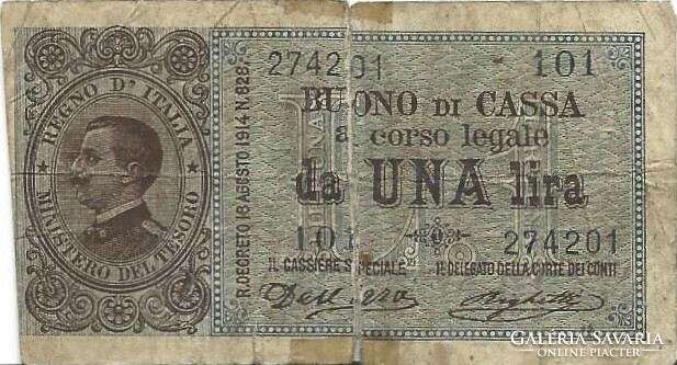1 lira 1914 Olaszország