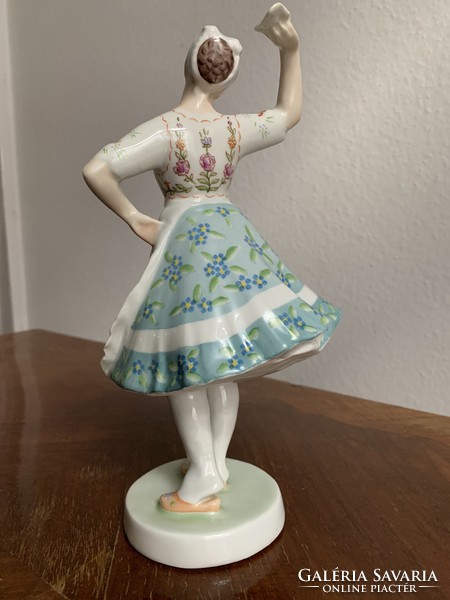 Zsolnay balerina porcelan