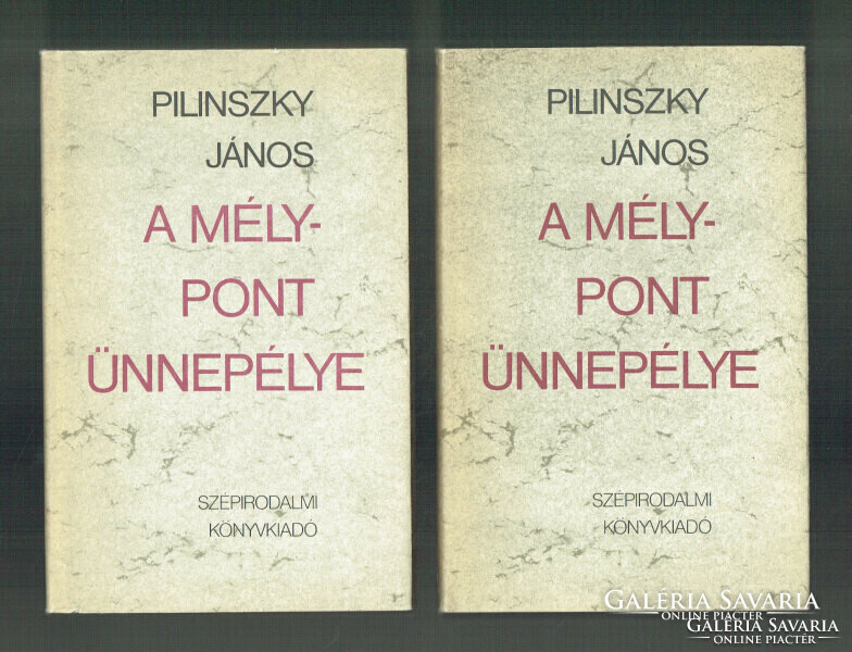 János Pilinszky's celebration of the low point 1-2. Fiction book publisher
