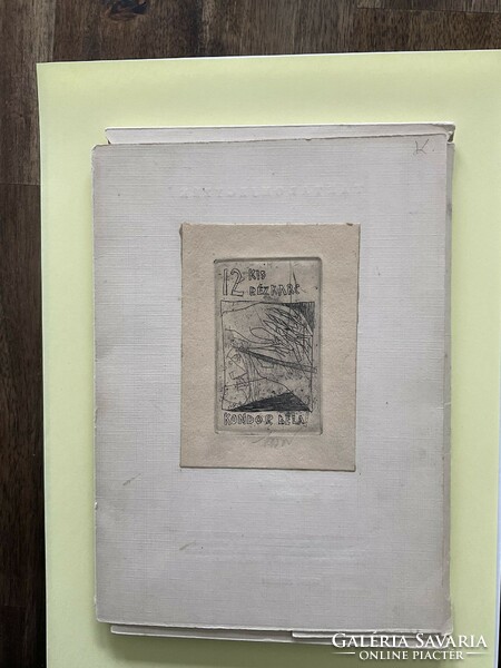 Béla Kondor, 13 etchings in a folder.