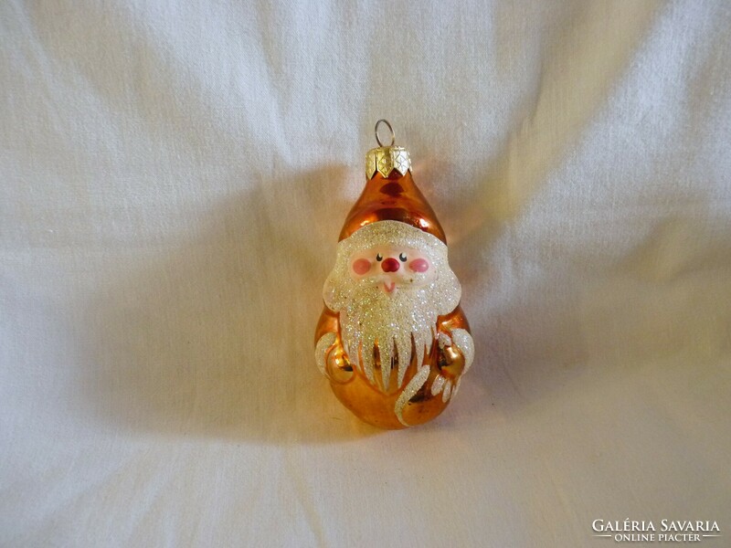 Retro style glass Christmas tree decoration - Santa Claus!