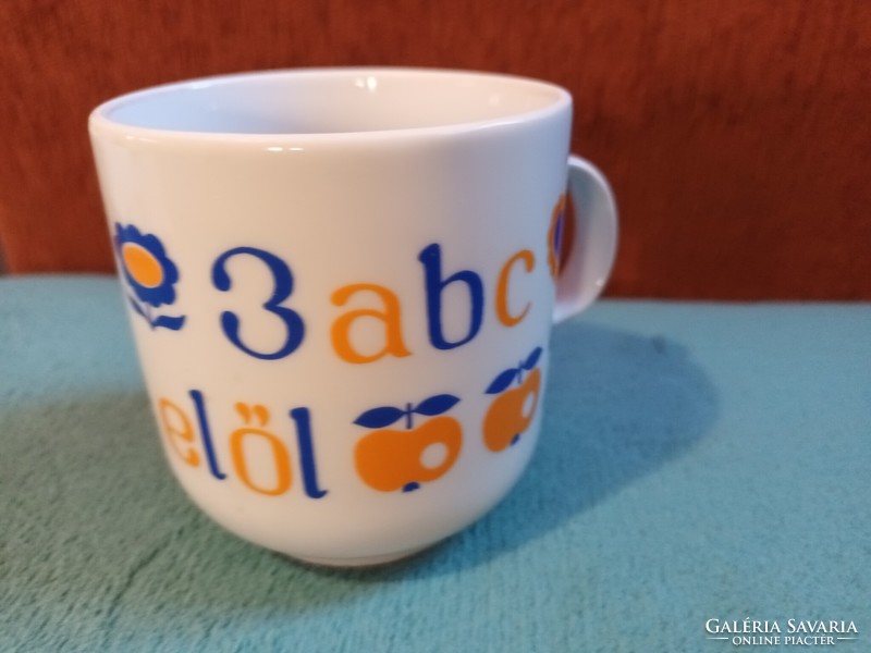 Alföldi porcelán ABC-s gyerek bögre