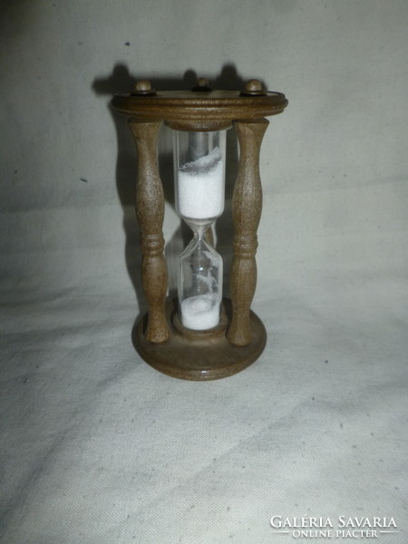 Old wooden hourglass