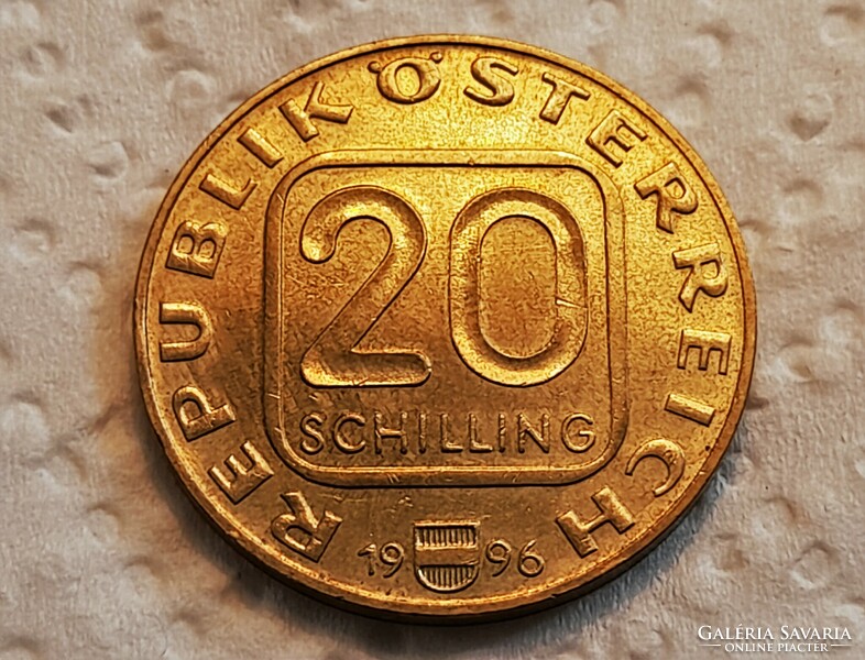 Ausztria 20 Schilling 1996.