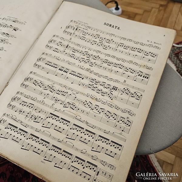 Antik Mozart Szonáták Zongora rész könyv eladó
