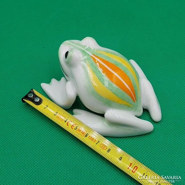 Hollóházi  porcelán béka figura