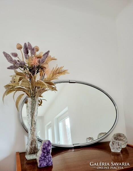 Oval vintage mirror, large size