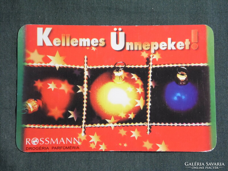 Kártyanaptár, ünnepi, Rossmann drogéria parfüméria, 2003, (6)