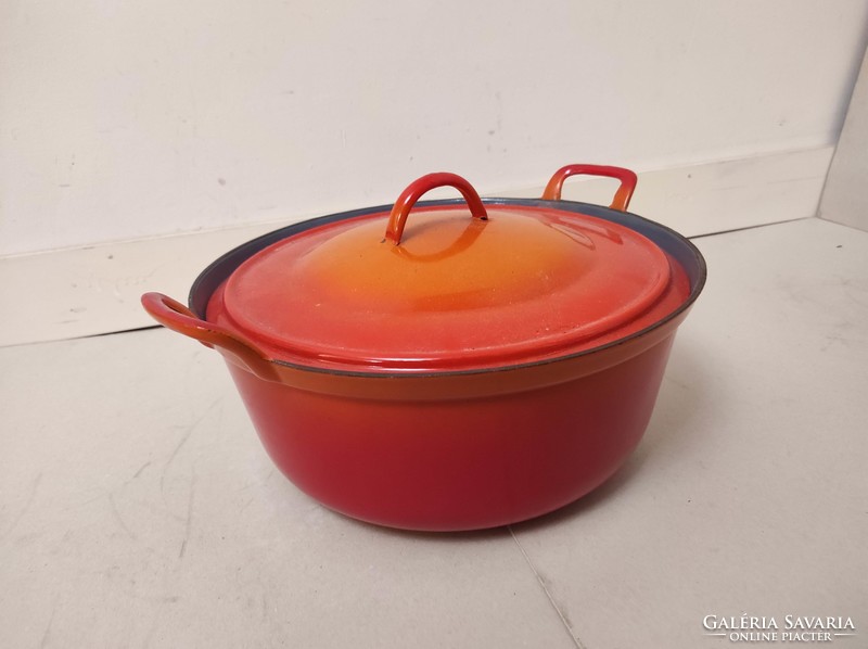 Antique retro cast iron kitchen pot cast iron pot with lid 353 7313