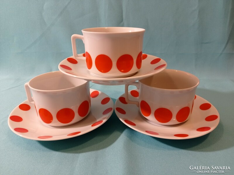 Bavaria porcelain coffee sets with red dots