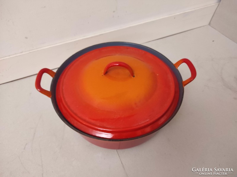 Antique retro cast iron kitchen pot cast iron pot with lid 353 7313