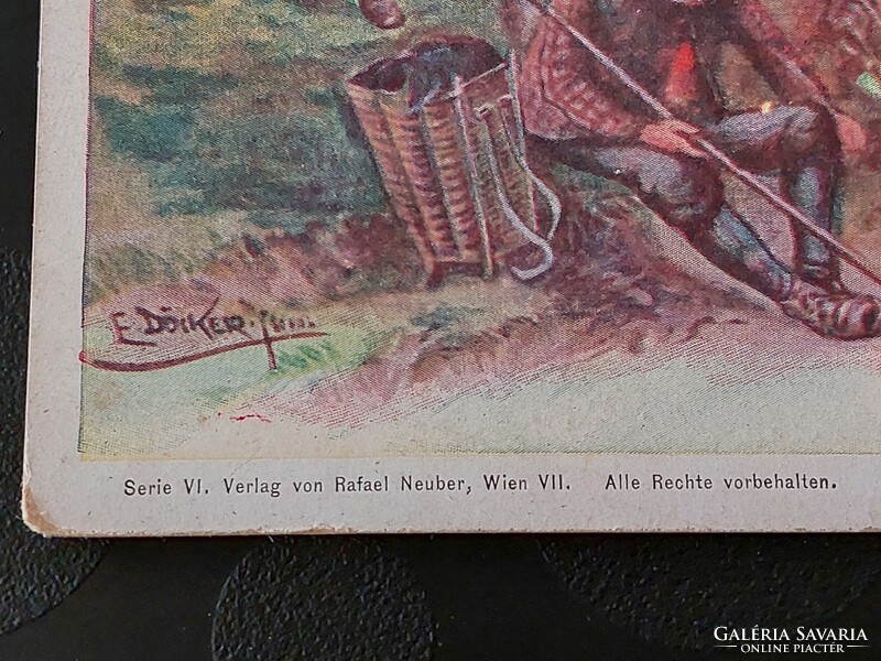 Old postcard e. Döcker postcard