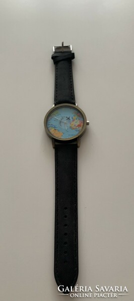 New watch is interesting as the airplane flies around as time goes by