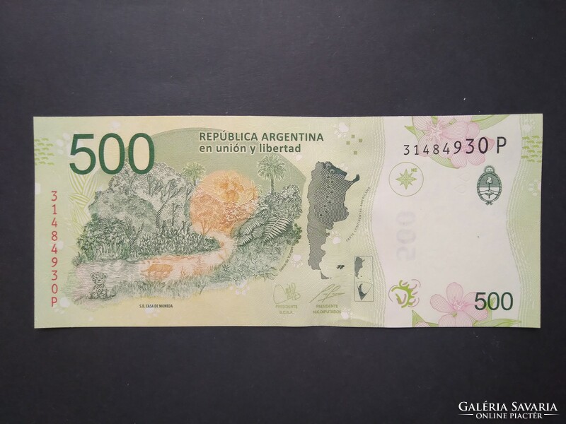 Argentína 500 Pesos 2019 Unc