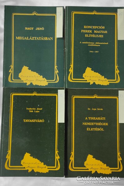 Kárpátaljai Magyar Könyvsorozat könyvcsomag 17 db könyvvel