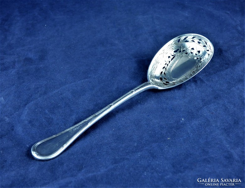 Charming, antique silver powdered sugar spoon, Paris, ca. 1860!!!