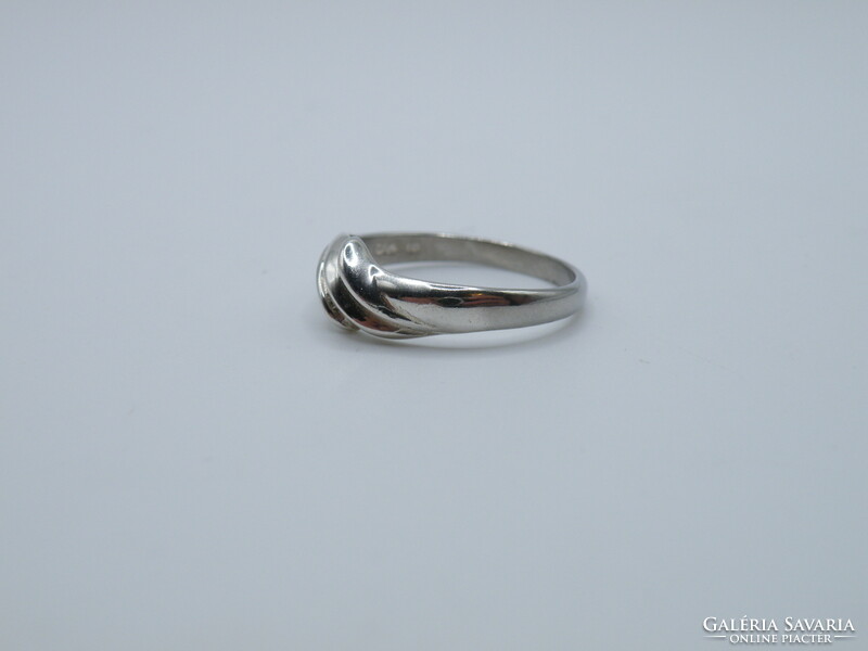 UK0187 fonott mintájú ezüst 925 gyűrű méret 62
