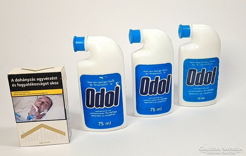 Sale!!! :) Vintage - three retro odol mouthwash bottles