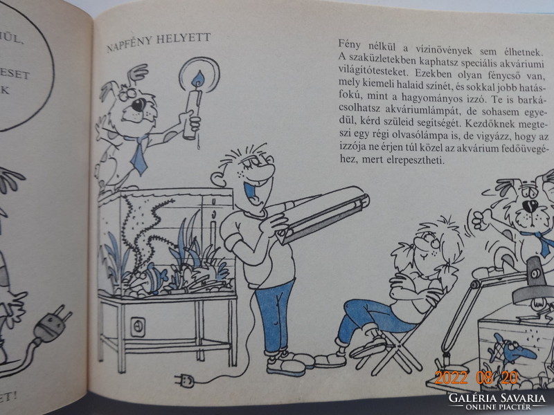 Krenner István Jó ​játék az akvárium - régi gyermekkönyv a szerző rajzaival (1988)